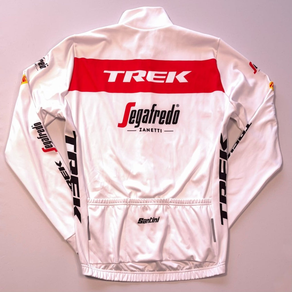 Santini Trek - Segafredo Long Sleeve Pro Team Jersey - L - White - Excellent Used Condition - Pedalling Wears