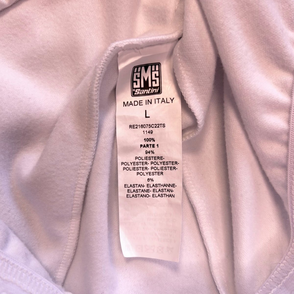 Santini Trek - Segafredo Long Sleeve Pro Team Jersey - L - White - Excellent Used Condition - Pedalling Wears