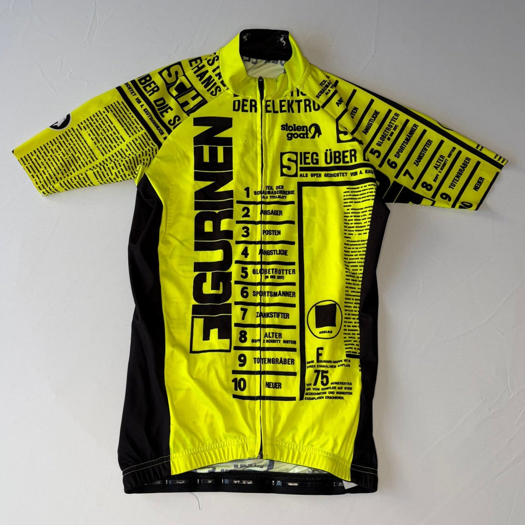 Stolen Goat Men's Figuren Bodyline Jersey - S - Yellow / Black - Excellent Used Condition - Pedalling Wears