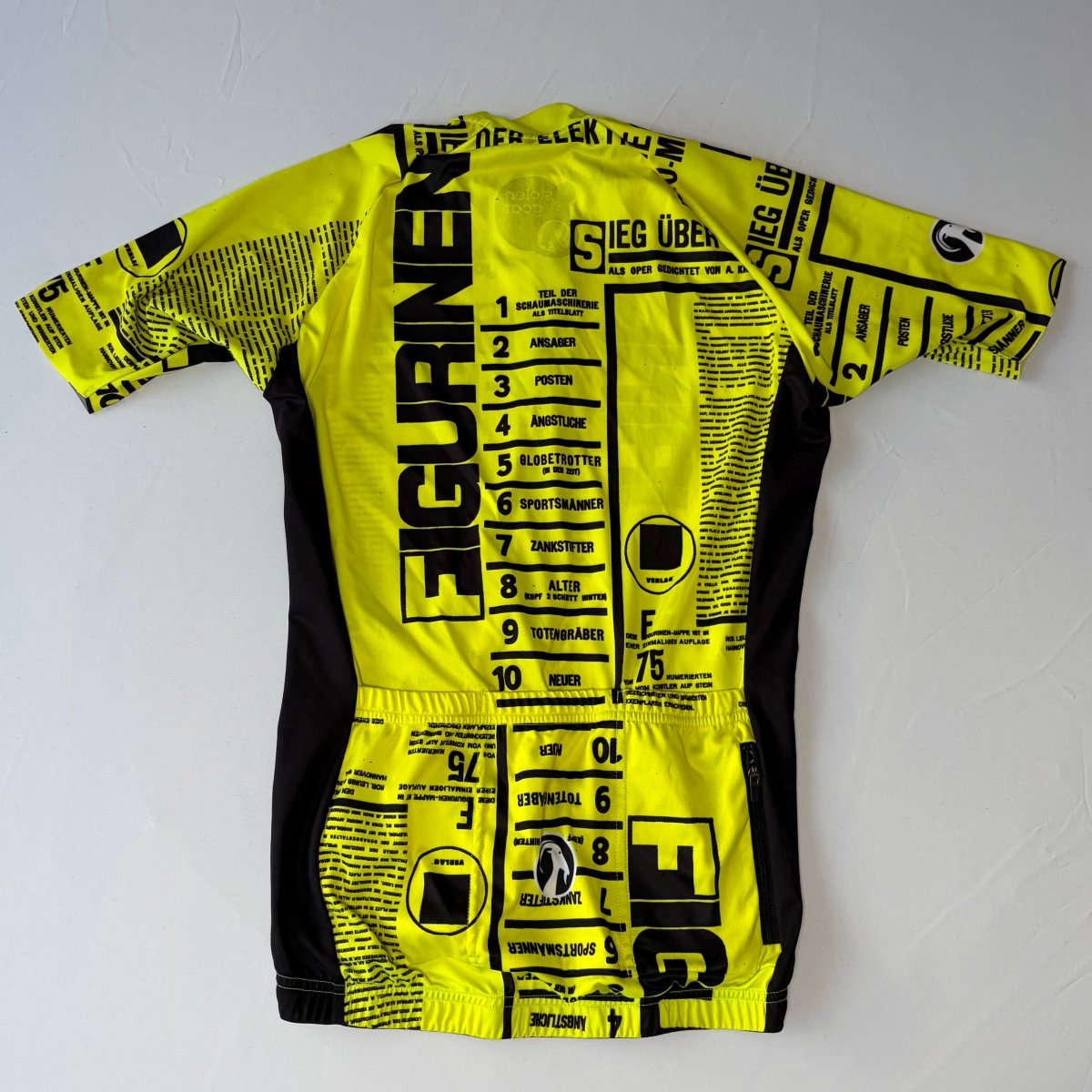 Stolen Goat Men's Figuren Bodyline Jersey - S - Yellow / Black - Excellent Used Condition - Pedalling Wears