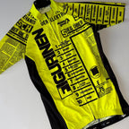Stolen Goat Men's Figuren Bodyline Jersey - S - Yellow / Black - Excellent Used Condition - Pedalling Wears