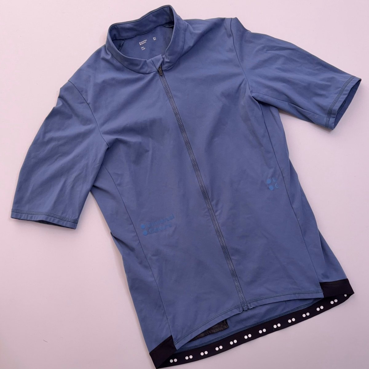 Universal Colours Men's Mono Jersey - L - Petrol Blue - Excellent Used Condition - Pedalling Wears